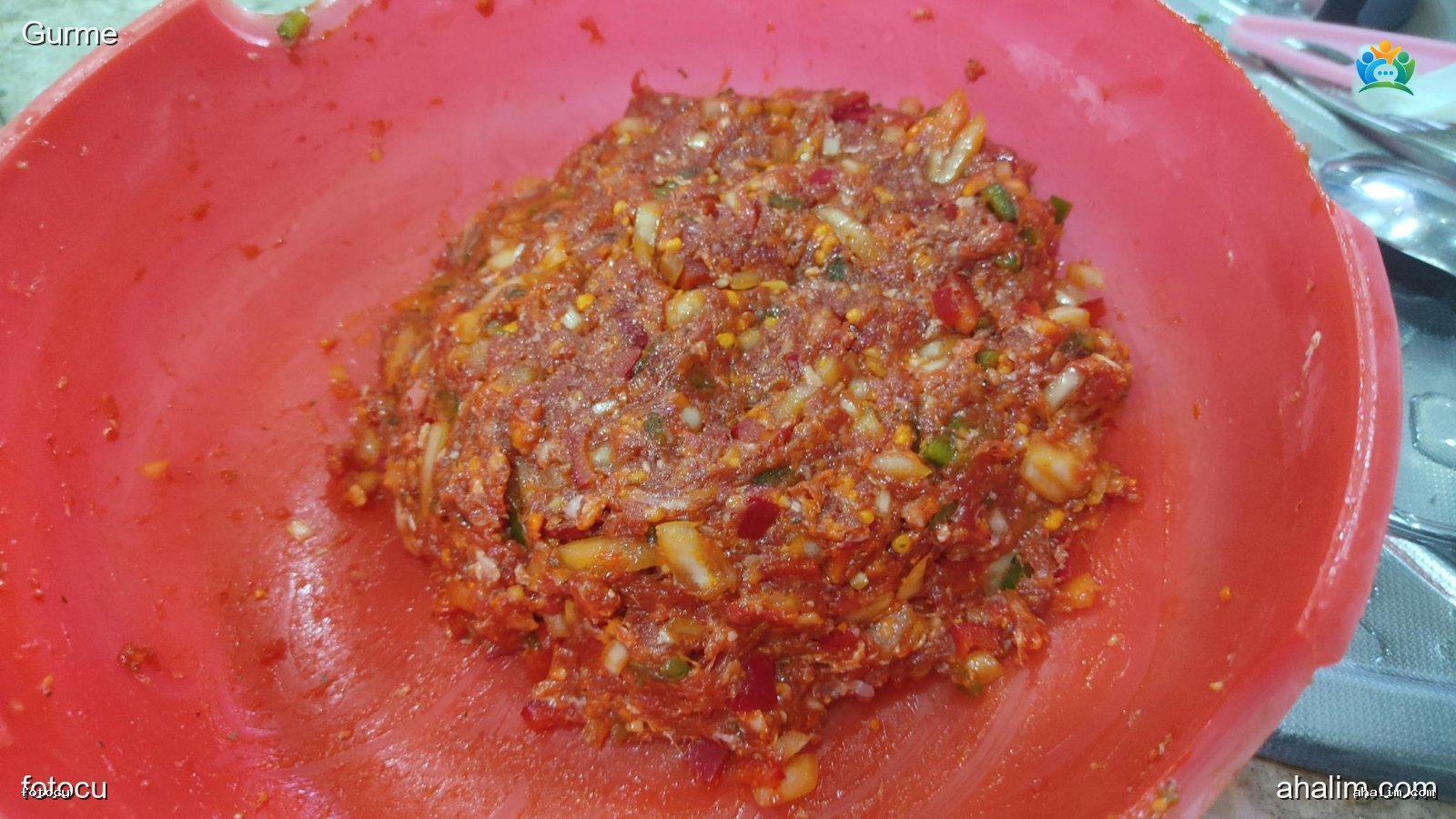 Kıymalı Patlıcan Sarma tarifinin 2. aşama fotoğrafı